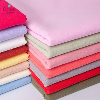 1 Metre Saf Pamuk İç Astar Kumaş Saf Renk Bebek Giyim Elbiseler Etekler Yatak Perdeleri DIY Dikiş Kumaş