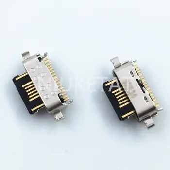 10-20 adet mikro usb 5Pin Jack konektör soket Veri şarj portu kuyruk fişi Flex motorola kablosu Moto G7 Güç G7 Oyun G8 artı