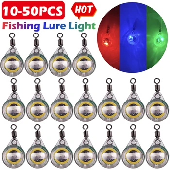 10-50 Adet Mini balıkçılık cazibesi ışık LED derin Bırak sualtı göz Şekli Balıkçılık kalamar Balıkçılık Bait aydınlık cazibesi Balık Çekmek için