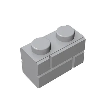 10 ADET Blokları Parçaları DIY 98283 1x2 Damalı Tuğla Duvar Tuğla Parçaları Uyumlu Marka Eğitim Parçaları Oyuncaklar