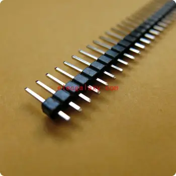 10 Adet / grup 40 Pin 2.54 mm 1x40 pin Yükseklik = 11.34 MM Tek Sıra Erkek düz erkek Kırılabilir Pin Header Konnektör pin başlığı yeni