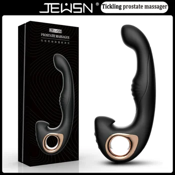 10 Hız Parmak Masajı Titreşimli çift ısıtma Gıdıklama prostat masaj aleti Vibratör Butt Plug Yapay Penis Anal Seks Oyuncakları Erkekler İçin Eşcinsel