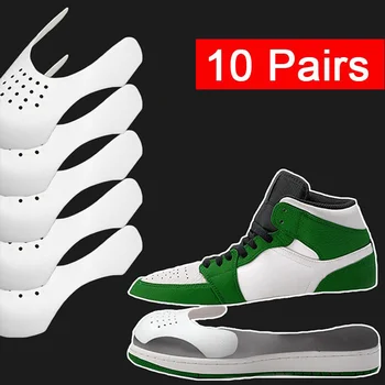 10 Pairs Anti Kırışıklık Koruyucu Sneaker ayakkabı burnu Anti Kırışıklık Desteği Ayakkabı Sedye Genişletici Spor Ayakkabı Koruma Toptan