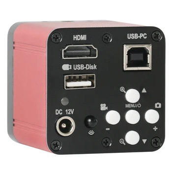 1080 P HDMI USB Endüstriyel Elektronik Dijital Video Mikroskop Kamera U Disk Video Kaydedici + 180X 130X 200X 500X C dağı Lens