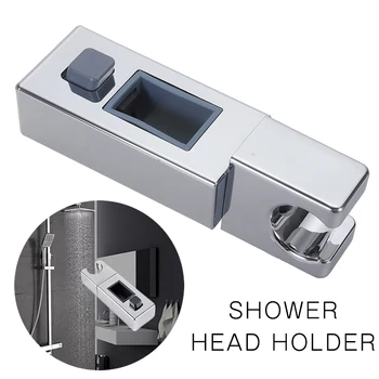 11.8x4x2. 3cm ABS Duş Başlığı Braketi Duş Başlığı Tutucu Yükseltici Ray Braketi Kaymak Banyo Aksesuarı Ayarlanabilir