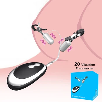 20 Frekans Vibratör Klitoral Meme Kelepçeleri Ürünler Yetişkinler İçin Malzemeleri Kadın Bdsm Kölelik Meme Klitoris Stimülatörü Kadın Seksi Oyuncak