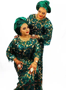 2021 Son Nijeryalı Pullu Nakış Tül Dantel Kumaş Yüksek Kalite Afrika Fransız Dantel Kumaş parti elbise İçin