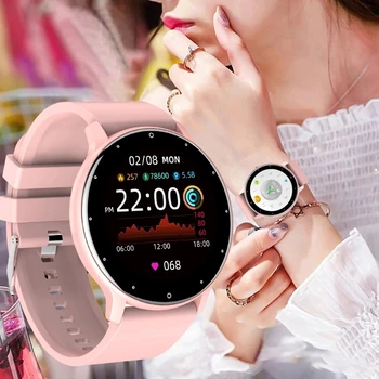 2021 Yeni Kadın akıllı saat Erkekler Gerçek zamanlı Etkinlik İzci nabız monitörü Spor Bayanlar akıllı saat Erkekler İçin Android IOS + Kutu
