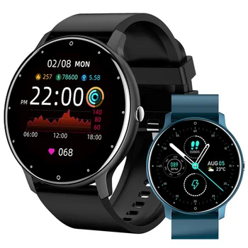 2022 Erkekler Kadınlar akıllı saat Bayanlar Tam Dokunmatik Ekran Spor Spor Smartwatch Su Geçirmez Bluetooth Bayanlar İzle Android ıOS İçin