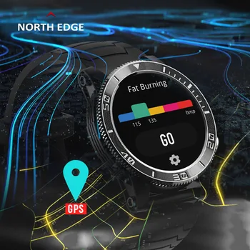 2022 Yeni Kuzey Kenar XTREK akıllı saat Erkekler GPS İzci Pusula nabız monitörü 50M Su Geçirmez Açık Spor erkek Saatler