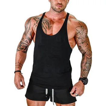 2022gym egzersiz kolsuz gömlek stringer tank top erkek vücut geliştirme erkek spor giyim spor yelek kas atlet