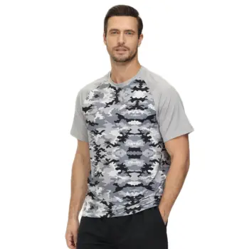 2023 kısa kollu erkek tişört Mayo Rashguard UPF 50 + Güneş Gömlek Hızlı Kuru Yürüyüş Balıkçılık Atletik Egzersiz Tee Gömlek