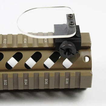 25mm Gözlük Koruyucu Tüfek Airsoft Lens Guard silah nişan dürbünü Açık Taktik Mücadele Holografik Gözlük Gözler Koruma Aksesuar