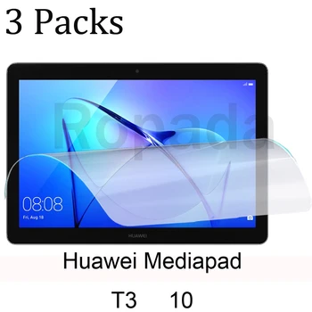 3 Paket yumuşak PET ekran koruyucu için Huawei mediapad T3 10 koruyucu tablet film