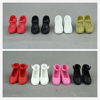 30cm bebek ayakkabıları / beyaz yeşil kırmızı pembe siyah Yüksek topuk ayakkabı 1/6 blythe xinyi BJD barbie licca bebek