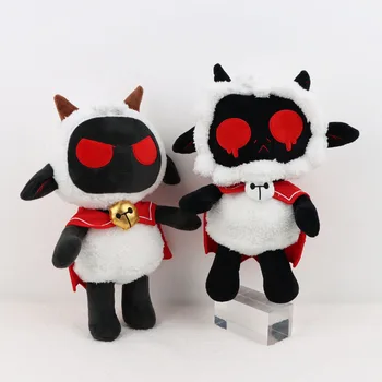 30cm Kawaii Siyah Kuzu peluş oyuncaklar Sıcak Oyunu Anime figürü oyuncaklar Sevimli Koyun Doldurulmuş Hayvanlar Peluş Oyuncak Hediye Oyuncak Çocuklar için Oyun