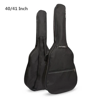 40 / 41 İnç Gitar Çantası Taşıma Çantası Sırt Çantası 600D Oxford Akustik Halk gitar sahne çantası Kapak Çift Omuz Askıları ile