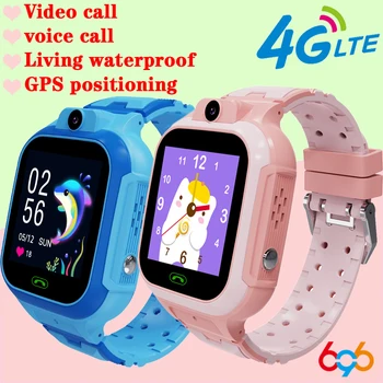 4G Çocuklar akıllı saat 1.4 ' Su Geçirmez Arama Görüntülü Arama GPS LBS WıFı SOS Konumu Alarm Fotoğraf Çocuk Smartwatch Erkek Kız