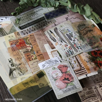 50 ADET Eski Bellek Çıkartmalar Önemsiz Günlüğü Günlüğü Planlayıcısı Çıkartmalar Scrapbooking Vintage Kart Dekoratif Sticker DIY Zanaat Fotoğraf Albümleri