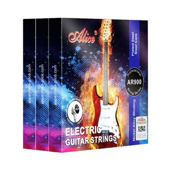Alice AR900 6 adet / grup Elektrikli Gitar Dizeleri 2020 Yeni Gitar Parçaları Aksesuarları Enstrüman Yedek parça Dizeleri