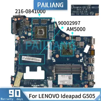 Anakart İçin LENOVO Ideapad G505 AM5000 Laptop anakart 90002997 LA-9911P 216-0841000 DDR3 Test TAMAM