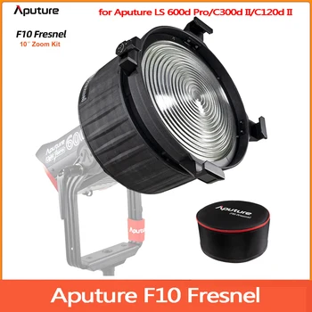 Aputure F10 Fresnel Barndoors 10 inç zoom objektifi için Bowens Dağı Eki ile Aputure LS 600d Pro / C300d II / C120d II