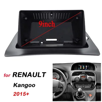 Araba radyo Çerçeve Fasya Adaptörü Android Radyo Ses Dash Montaj Paneli Kiti Renault Kangoo 2015-2019 İçin araba fascias