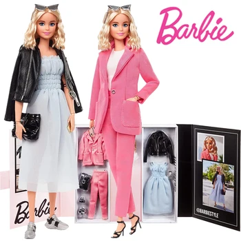 Barbie Bebekler GTJ82-1 İmza Pop Taşımak için Yapılan Vücut Moda Pop Pembe Pak Aksesuarları ile Sınırlı Sayıda Oyuncak Toplayıcıları Zehir