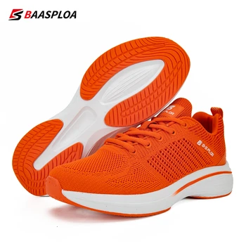 Bassploa Erkek spor ayakkabılar 2023 Yeni Bahar Moda koşu ayakkabıları Örgü Nefes Hafif gündelik ayakkabı Erkekler için Ücretsiz Kargo