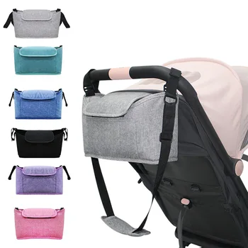 Bebek arabası organizatör çantası anne bezi çanta kancası bebek arabası büyük kapasiteli seyahat ıslak çanta arabası aksesuarları bardak tutucu