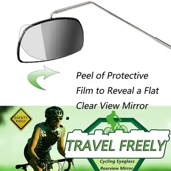 Bisiklet Alüminyum Bisiklet Bisiklet At Binme Cam Ayna Ayna Arka Montaj 360 Görünüm Gözlük Kask Görünüm Arka Ayar E5I5