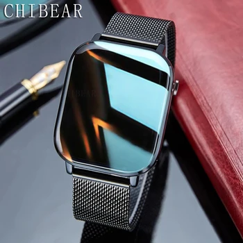 Bluetooth Çağrı İzle Erkekler İçin akıllı saat Vücut Sıcaklığı Algılama Smartwatch 300mAh Pil Kapasitesi HD Ekran Saati 2022 Yeni