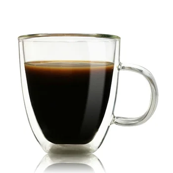 Bodum kahve kupalar ısıya dayanıklı cam çift duvarlı kahve bardağı Yüksek Bor ısıya dayanıklı gözlük bira bardağı fransız 350 ml kupa