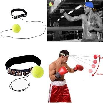 Boks Refleks Hız Yumruk Topu MMA Sanda Boxer Kaldırma Reaksiyon Kuvveti El Göz Eğitim Seti Stres Muay Thai Egzersiz dropship