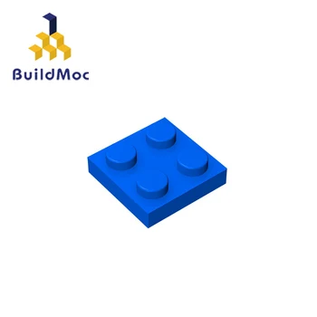 BuildMOC Uyumlu Toplar Parçacıklar 3022 2x2 Yapı Taşları Parçaları DIY elektrikli Eğitici Crea