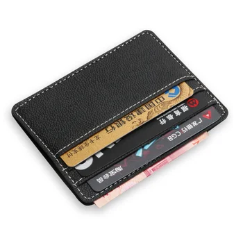 Bycobecy Deri Kredi kartlıklı cüzdan İnce RFID Engelleme Banka Kart Sahibi Çanta Adam Para Çantası 2022 Moda 10*8*0.2 cm