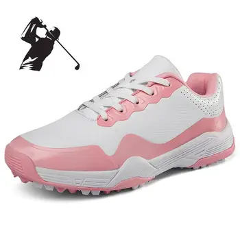 Büyük Boy 36-46 golf ayakkabıları Kadın Rahat Golfçü Ayakkabı Meslek Erkek Golf Eğitmenler Aşınmaya Dayanıklı Yürüyüş Sneakers