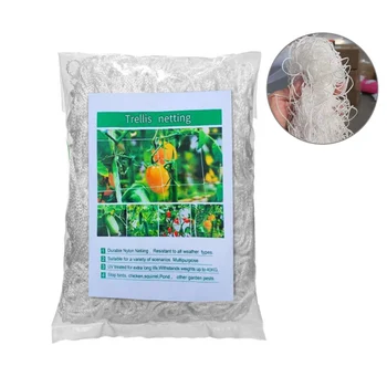 Büyümek Kafes Örgü Asma Polyester Dokuma Yeniden Kullanılabilir Bitki tırmanma ağı Çerçeve Desteği Çiçek Salatalık Kolay Kesim Bahçe Sebze