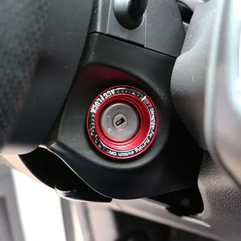 Carmilla Araba kontak Anahtarı Anahtarı Halka Kapak Deliği Daire Karbon Fiber Çıkartmalar Ford Focus 2 için 3 4 MK2 MK3 MK4 Everest Raider