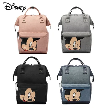 Disney 2022 Yeni Sevimli Mickey Mumya Annelik bebek bezi çantaları Su Geçirmez Bebek sırt çantası Seyahat Bebek Çantaları Anne için Çok Fonksiyonlu