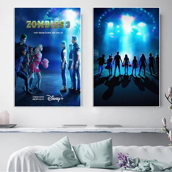 Disney Zombies 3 Film Afiş Ve Baskı Şarkı Dans Şarkıcı Film Tuval Boyama İskandinav Duvar Sanatı Oturma Odası Ev Dekorasyon