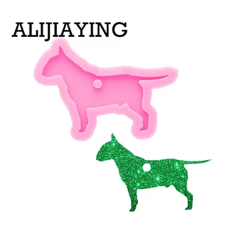 DY0606 Süper Parlak Köpek Anahtarlık silikon kalıp Epoksi El Sanatları Kalıpları DIY Polimer Kil Reçine İşçiliği Kalıp