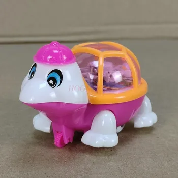 Elektrikli Komik İlginç Çocuk doğum günü hediyesi Çekin Kaplumbağa Yanıp Sönen oyuncak arabalar Plastik Çocuk Küçük Aydınlatma Oyuncak Unisex 2021