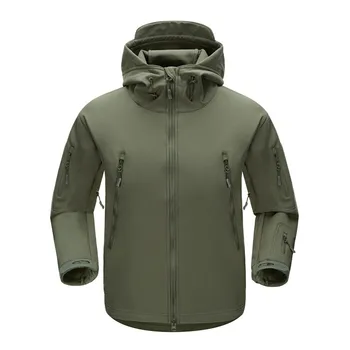 Erkek Ordu Kamuflaj Ceket ve Ceket Askeri Taktik Ceket Kış Su Geçirmez Yumuşak kılıf ceketler Rüzgarlık Avı Giysileri Yeni