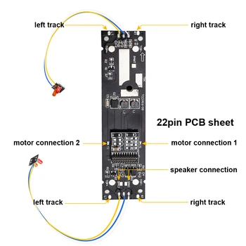 HO 1: 87 IC devre PCB kartı tren oyuncak aksesuarları uyumlu tren kafa yükseltme sürümü ışık ve ses ile