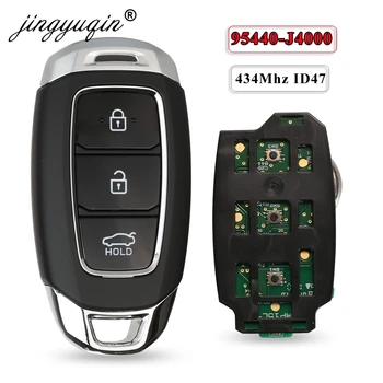 jingyuqin 95440-J4000 434Mhz ID49 Araba akıllı kontrol anahtarı Hyundai Elantra 2017 2018 2019 İçin orijinal parçalar Anahtarsız Gitmek