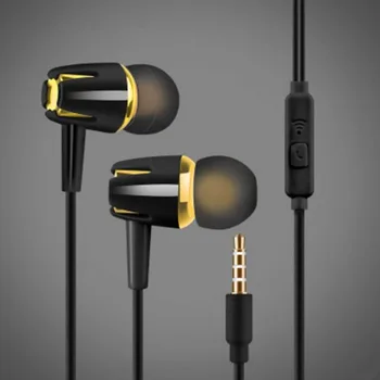 Kablolu Kulaklık Galvanik Bas Stereo Kulak İçi Kulaklık Mic ile Handsfree Çağrı Telefon Kulaklık Android ıOS için