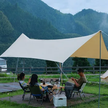 Kamp Tente Su Geçirmez Tarp Çadır Gölge Ultralight Bahçe Gölgelik Güneşlik Hamak Turist Plaj Açık Güneş Barınak Ekipmanları