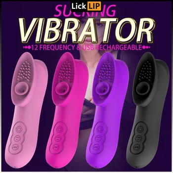 Klitoris Emme Vibratörler Kadınlar için 12 Hızları Güçlü Klitoris Enayi G-Spot Klitoris Stimülatörü Masaj Şarj Edilebilir Usb Şarj