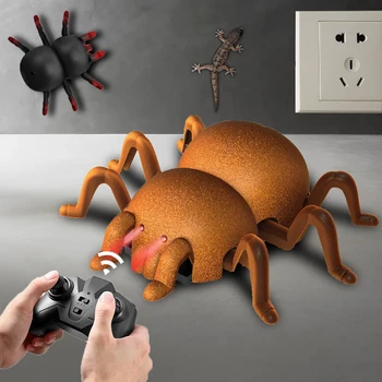 Komik Dublör Duvar Tırmanma Rc Araba Korku Prank Cadılar Bayramı Örümcek Robotlar Oyuncaklar Boys için Çocuk Çocuk Elektrikli Uzaktan Kumanda Hayvan